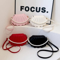 New Shoulder Handbags Shell Storage Bag Chain Cute Sequins Small Bag Phone Money Pouch Zipper Bags for Women